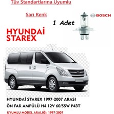 Bosch Hyundai Starex 1997-2007 Uyumlu Arası Ön Far Ampülü ( 1 Adet Sarı)