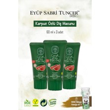 Eyüp Sabri Tuncer 3'lü Doğal Karpuz Özlü Diş Macunu 60 Ml, Rosie Hediye