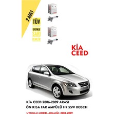 Bosch Kia Ceed 2006-2009 Arası Ön Kısa Far Ampülü (2 Adet) Sarı Renk