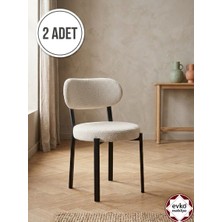 Evko Mobilya Smart Sandalye, Mutfak Salon Sandalyesi, 2 Adet Sandalye, Metal Sandalye, Yemek Sandalyesi, Otel Cafe Restoran Sandalyesi