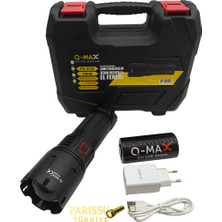farissu PS-4500 Profesyonel Lazer El Feneri - 190W 19000 Lümen Uzun Menzilli Şarj Edilebilir 32000 Mah)