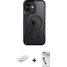 Marsilyan™- iPhone 11 Kılıf Yadigar Klasik Özel Seri - Şeffaf Uv Polymer Nano Ekran Koruyucu + Sarı Renkli Kamera Lens Koruma Cam