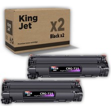 Kingjet Canon Uyumlu CRG-725 Standart Kapasiteli (2'li Paket) Çipli Muadil Toneri | LBP6000B