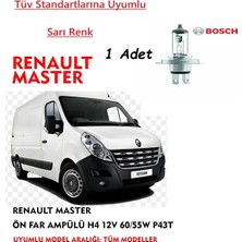 Bosch Renault Master Uyumlu Ön Far Ampülü ( 1 Adet Sarı)