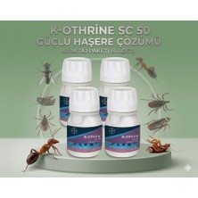Bayer K-Othrine Sc 50 Haşere Ilacı 50 ml - 4'lü Avantaj Paketi (Güçlü Genel Böcek ve Haşere Çözümü)
