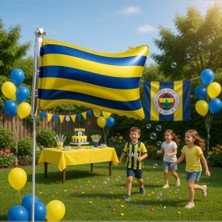 Dodomar Fener Fb Sarı Lacivert Bayrak Folyo Balon 71X50 cm Taraftar Parti Dekorasyonu
