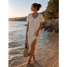 Dora Collection Kısa Yarım Kol Plaj Elbisesi