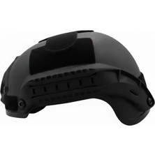 Kordak Siyah Kısa Kulak Korumasız Airsoft Kask – Paintball ve Outdoor Koruyucu Başlık