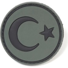 Kordak Yuvarlak Türk Bayrağı Peç - Taktik Peç - Tactical Patch