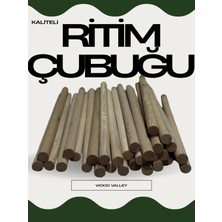Wood Valley Ahşap Ritim Çubuğu 10MM Çap 10çift 20 Adet