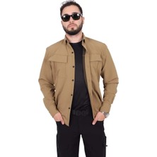 Kordak Bej Taktik Gömlek - Outdoor Günlük Gömlek - Cephe Serisi