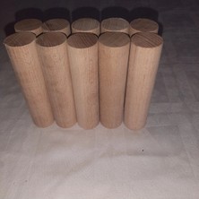 Wood Valley Ahşap Kavela Çıta Çubuk Zımparalı Silindir 25mm 5cm 10 adet