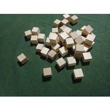 Wood Valley Doğal Ahşap Küp Blollar 2cm 100 Adet