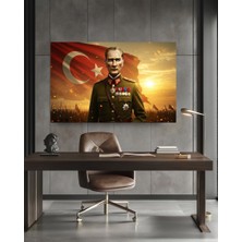 Özkacar Group Mareşal Musta Kemal Atatürk Ev Duvar Salon Ofis Hediyelik Dekarasyon Kanvas Tablo