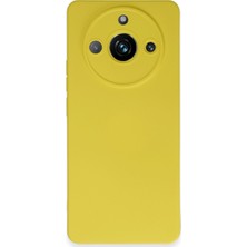 Bezos Realme 11 Pro Kılıf Nano Içi Kadife Silikon - Sarı