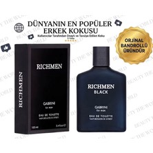 Orjinal Bandrollü Richmen Black Gabrini For Man 100 ml Etkileyici ve Kalıcı Erkek Parfümü