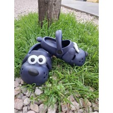 Feelup Incim Doggy Lacivert Köpek Figürlü Sevimli Günlük Bahçe Sahil Plaj Kreş Unisex Çocuk Terlik&sandalet