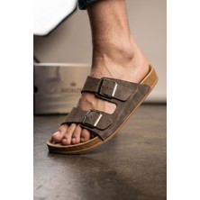 Look Life S963.001 Incim Vizon Comfort Çift Bantlı Erkek Terlik Günlük Sahil Plaj Terliği