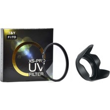 Tianya 52MM Slim UV Filtre ve Yaprak Parasoley Nikon D3000 D3100 D3200 18-55MM Lens İçin