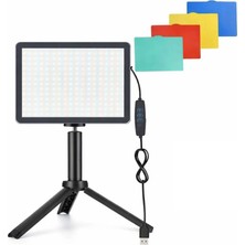 AZT 8 Inç 19cm 13w 120 Led Fotograf Ve Video Işığı Ve Mini Tripod Vlog Ürün Youtube Canlı Yayın Vb