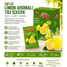 Renas Store 24’lü Limon Aromalı Toz Içecek 24’lü Kutu C Vitaminli Pratik Soğuk Içecek Tozu