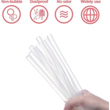 Hd Group 10 Adet 30 cm Silikon Çubukları – Mum Silikon, Tutkal Stick, El Işi, Hobi, Tamir ve Yapıştırma Için Uyumlu Şeffaf Silikon Tutkal Çubuk Seti (Ince 7 Mm)
