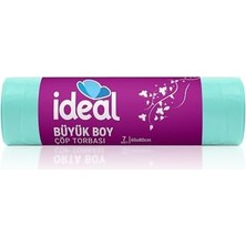 Hd Group Ideal Büyük Boy Çöp Poşeti 7'li 65X80 Cm, Sızdırmaz ve Yırtılmaz, Ekonomik Büyük Boy Çöp Torbası, Geri Dönüştürülebilir Atık Torbası, Doğa Dostu, Sürdürülebilir, Güçlü ve Dayanıklı Çöp Poşeti