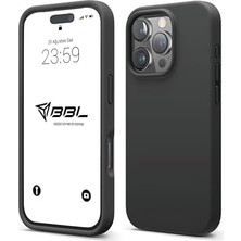 Hd Group Kılıf Ince Sıvı Silikon 3 Katmanlı Tam Kaplamalı Yumuşak Jel Kauçuk Kılıf Kapak (Siyah, 16 Pro)