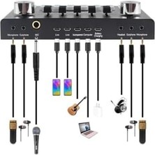 Hd Group BM800 Live Plus Set Efektli Ses Kartı Mikrofon Stand Kayıt Canlı Yayın Seti (Pc ve Telefon)