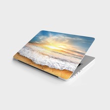 Hd Group Laptop Bilgisayar Notebook Pc Kaplama Etiketi Deniz Dalga