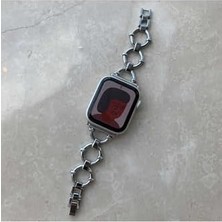 Hd Group - ile Uyumlu 10/11 42MM-38/40/41MM Kordon Halka Zincir Ince Metal Kordon 2/3/4/5/6/se/7/8/9