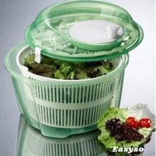 Hd Group Salata Kurutucu, Standart, 3875 Çok Renkli 4.4l Sebze Salata Kurutma Makinesi Çevirmeli Kurutucu Salatacı