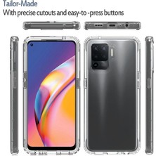 Hd Group ile Uyumlu Şeffaf Clear Silikon Yüksek Kalite Darbeye Dayanıklı Şık Telefon Kılıfı (Oppo Reno 5 Lite)