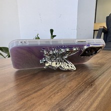 Hd Group 14 Pro Plus 5g ile Uyumlu Kılıf Standlı Kelebek Silikon Kılıf Desen 1