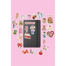 Hd Group Çilek Kız Paketi/bullet Journal Defter Çıkartma Ajanda Laptop Etiket