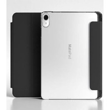 Hd Group - Matepad 11.5 Inç 8gb / 128GB ile Uyumlu Kapak Smart Standlı 360 Tam Koruma Akıllı Pu Deri Kılıf - Siyah