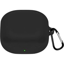Hd Group ​ Galaxy Buds Fe Ile Uyumlu Renkli Silikon Kancalı Kılıf (Siyah)