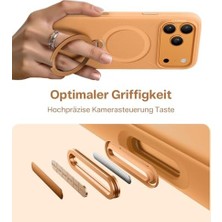 Hd Group Telefon Için Sıvı Silikon 17 Pro Max Kılıf Koruma Kapağı 17,5 cm O Turuncu