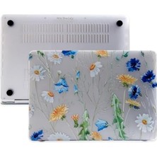 Hd Group MacBook Air M1 Uyumlu 13 Inç Çiçek Desenli Sert Kapak Ince Hafif Çizik Darbe Koruma Solmaz Baskı Şık Tasarım Sarı