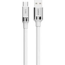Hd Group Sc-65 3.4A Type-C Şarj ve Data Kablosu Beyaz