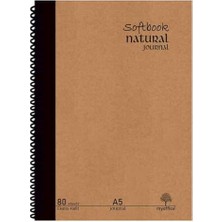 Hd Group Natural Journal A5 Spiralli Defter – Sert Kapak, 160 Sayfa, Kareli– Günlük, Ofis ve Hediye Kullanımı Için Not Defteri