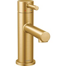 Hd Group Hizala Fırçalanmış Altın Tek Kolu Modern Banyo Bataryası Tahliye Meclisi ve Isteğe Bağlı Deckplate, Tek Delikli Banyo Lavabo Bataryası, 6190BG