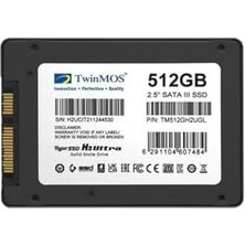 Hd Group Twinmos 512GB TM512GH2UGL 580-550MB/S Sata-3 SSD Disk