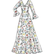 Hd Group Mccall's E5 V9328, Moda, Moda Deseni, Dikiş Deseni, Şablon, Kağıt, Beyaz, 14-16-18-20-22