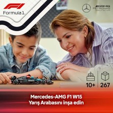 Hd Group Speed Champions -Amg F1 W15 Yarış Arabası 77244 – 10 Yaş ve Üzeri Kız ve Erkek Çocukları Için Koleksiyonluk Sürücü Minifigürü Içeren Yapım Seti ve Sergileme Seti (267 Parça)