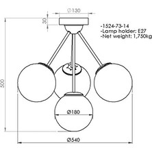 Hd Group Polino 4lü Eskitme Plafonyer 4XE27