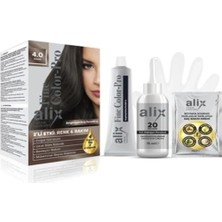Hd Group Alix Kit Saç Boyası 50 ml 4.0 Kahve