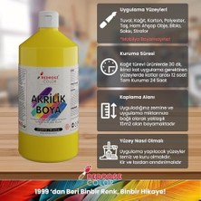 Hd Group Sarı Akrilik Boya 1000 gr