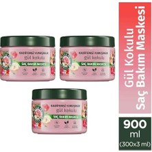 Hd Group Herbal Essences Kadifemsi Yumuşaklık Gül Kokulu Saç Bakım Maskesi 300ML 3lü Paket