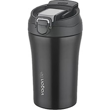 Hd Group Çift Kapak Sistemli Pipetli/pipetsiz 400ML Çelik Mug